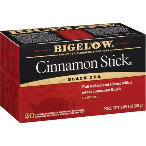 bigelow cinnamon stick black tea tea bags 20 ct
