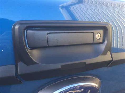 Ford Ranger T6 Tailgate Handle Cover Black Double Cab