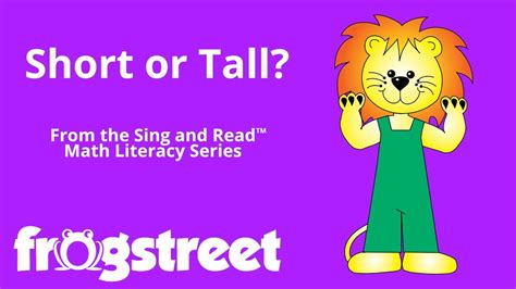 Short Or Tall Sing And Read Math Literacy Series Youtube