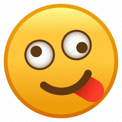 Crazy Emoji Emoticon Face Smiley Zany Icon Download On Iconfinder