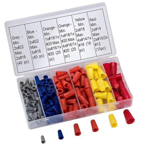 158 Pc Electrical Wire Capsconnectors Screw Terminals Electrical Diy