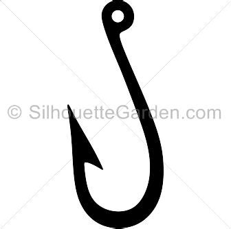 Download Fish hook silhouette clip art. Download free versions of ...
