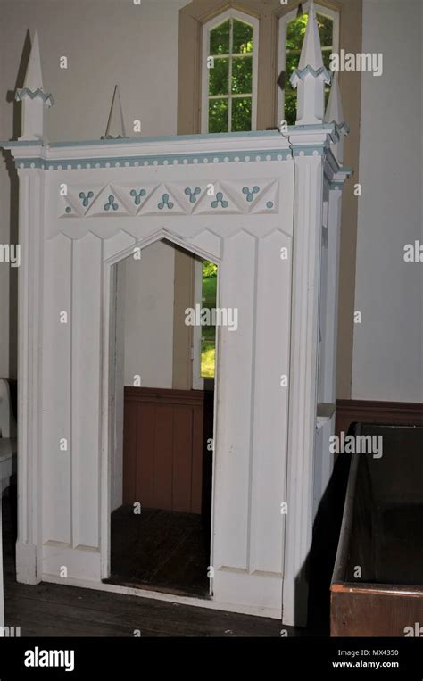 Roman Catholic Confessional Booth Stock Photo Alamy