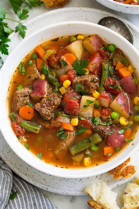 Vegetable Beef Soup Cooking Classy