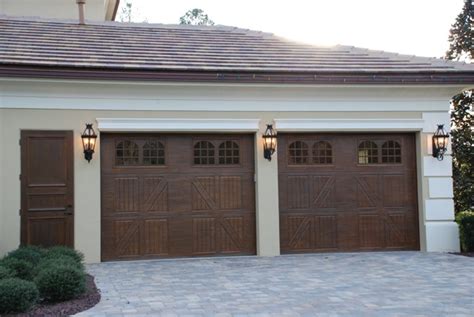 Our steel doors with wood grain finishes give your home a tasteful look. Garage Doors Wood Grain