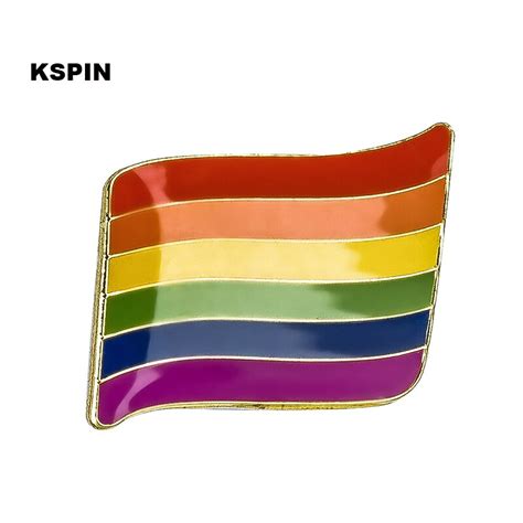Gay Pride Rainbow Flag Lapel Pin Badge Pin 10pcs A Lot Brooch Icons In