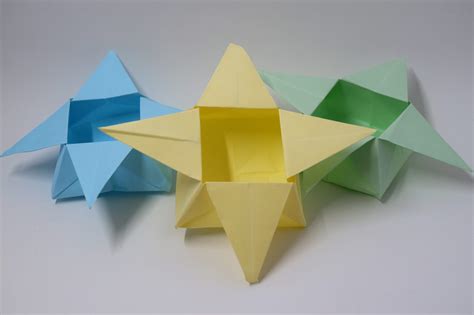 How To Fold A Star Box Star Box Origami Star Box Origami Stars