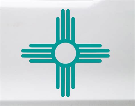 Zia Sun Symbol Vinyl Decal New Mexico Flag Die Cut Sticker