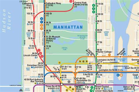 Manhattan New York Subway Map