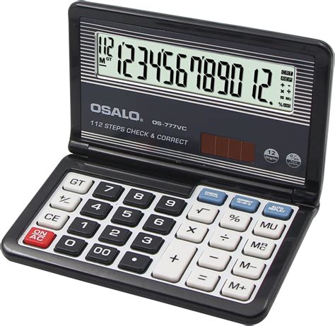 Calculadora Pendancy Check And Correct Plegable Con Tapa Y Calculadora