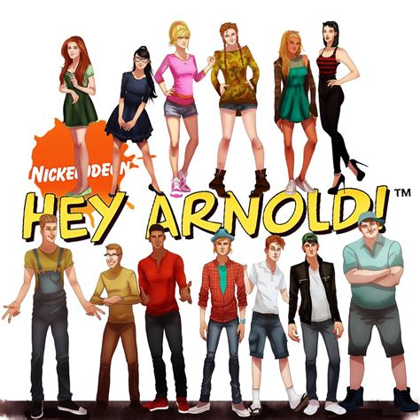 Hey Arnold 90s Cartoon Characters As Adults Fan Art