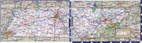 Large Detailed Roads And Highways Map Of Tennessee State With All