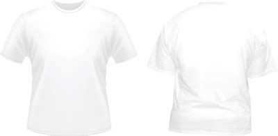 Download Front & Back White Tshirt Template PSD PSD Free Download