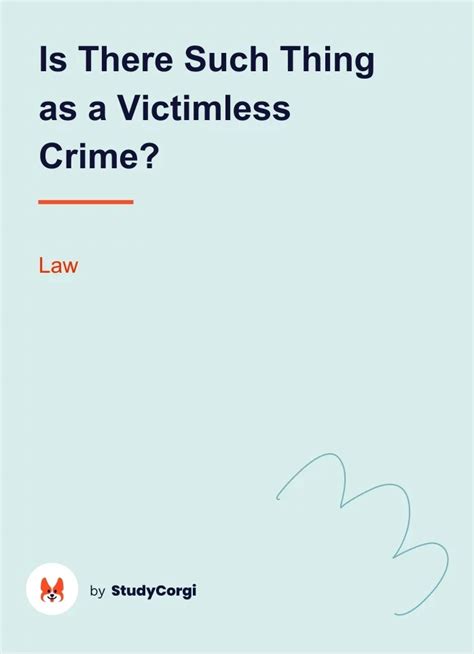 Is There Such Thing As A Victimless Crime Free Essay Example