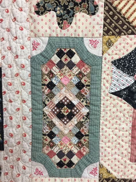 Some Appliqued And Hand Pieced Blocks From The 1797 Sundial Quilt