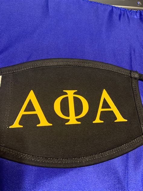 Set Of 3 2500 Alpha Phi Alpha Fraternity Face Mask Set Etsy