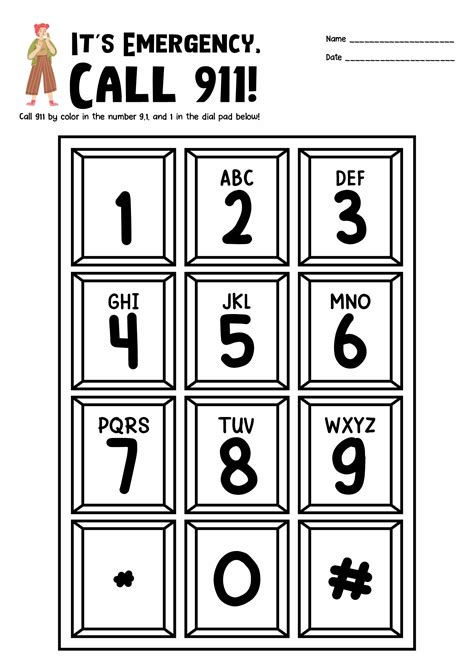 911 Printable Coloring Pages
