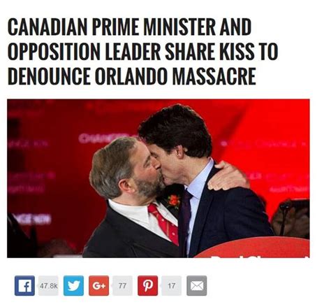 Just Fyi Justin Trudeaus Viral Picture Kissing A Fellow Politician Is Fake Trending News
