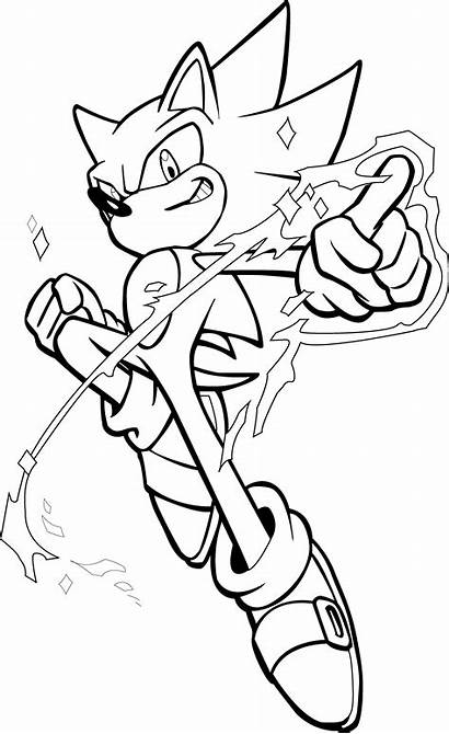 Sonic Super Outline Amy Hedgehog Shadow Drawing