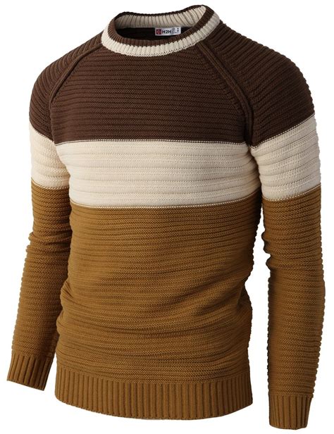 H2h Mens Casual Slim Fit Pullover Lightweight Thin Fabric Sweaters