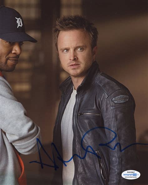 Aaron Paul Need For Speed Signed Autograph 8x10 Photo Acoa Outlaw Hobbies Authentic Autographs