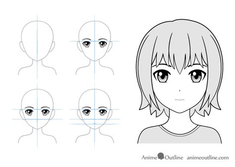 12 Anime Facial Expressions Chart And Drawing Tutorial Animeoutline