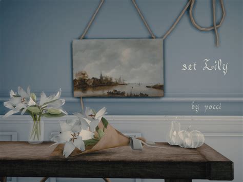 Lily Set By Pocci At Garden Breeze Sims 4 Sims 4 Updates