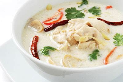 Stir steamed chicken and vegetables into soup. Thai Food Recipe .. You can do : Tom Kha Gai (Thai Chicken Soup with Coconut Milk)