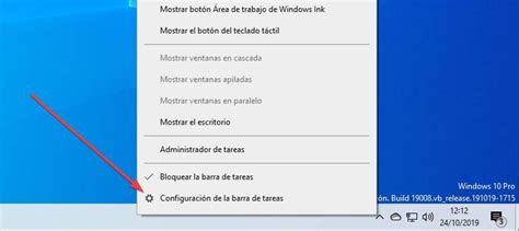 Cómo cambiar de lado o mover la barra de tareas de Windows 10