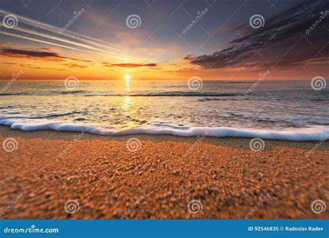 Beautiful Seascape Composition Of Nature Blue Sky Stock Image