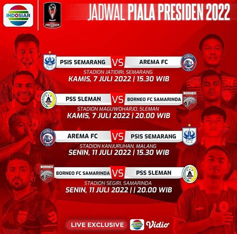 Jadwal Program Indosiar Senin 11 Juli 2022 Ada Pertandingan Piala Presiden Dan Live Fokus