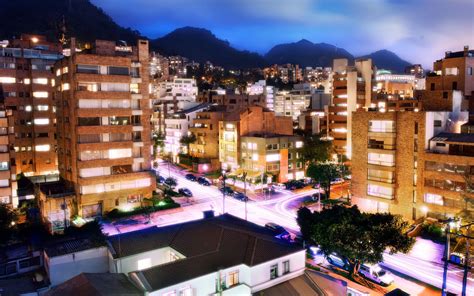Bogota Colombia Night Wallpaper Hd City 4k Wallpapers Images And