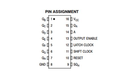 74hc595 Pinout Features Easybom