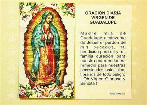 Oración A La Virgen De Guadalupe Amazon Com Oracion A La Magnificat
