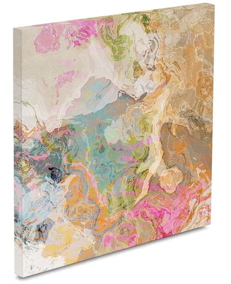 Large Abstract Expressionism Stretched Canvas Print 30x30 To Etsy