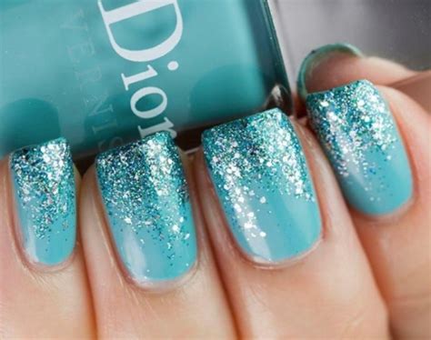 Teal Glitter Nails Pictures Photos And Images For Facebook Tumblr