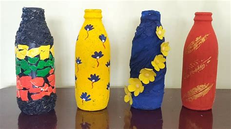 4 Easy Bottle Painting Ideas For Beginners Bottle Craft Simple