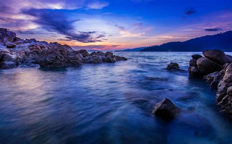 Sunset Beauty Beautiful Sea Nature Landscape Ocean Wallpapers Hd Desktop And Mobile
