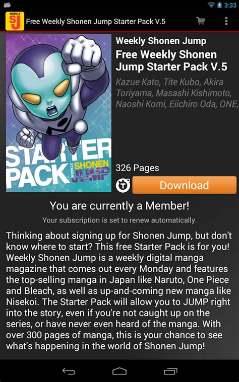 Read the latest chapters from hit series free the same day they come out in japan! Weekly Shonen Jump - Android Apps on Google Play