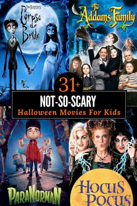 31 Not So Scary Halloween Movies For Kids Halloween Movie Night