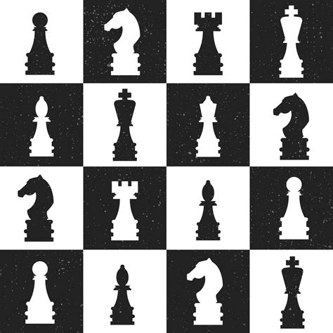 Black And White Chess Design Board Game Wall Sticker Tenstickers