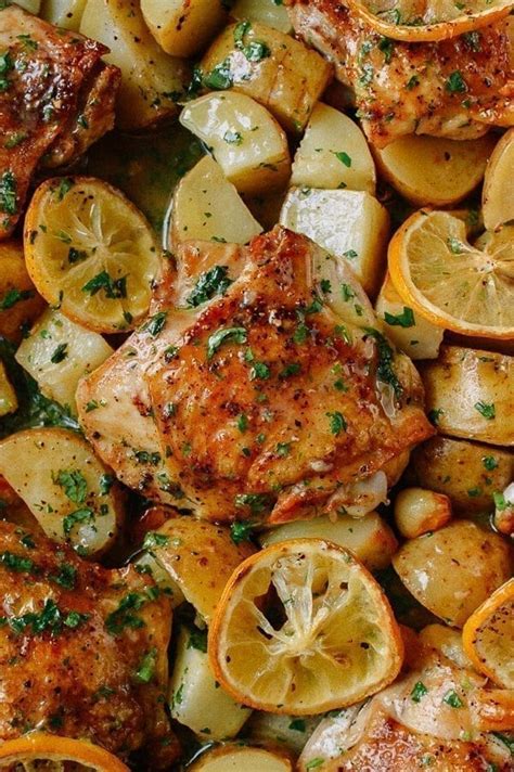 I love the idea of orange rosemary roasted chicken thighs, as i am never quite sure how to cook up. Roasted Lemon Chicken Thighs with Potatoes - The Woks of Life