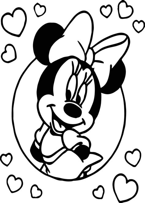 Nice Walt Disney Famous Minnie Cartoon Network Coloring Page Minnie