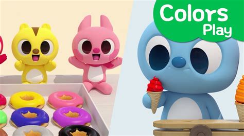 Learn Colors With Miniforce Eating Show Donut Pancake Color