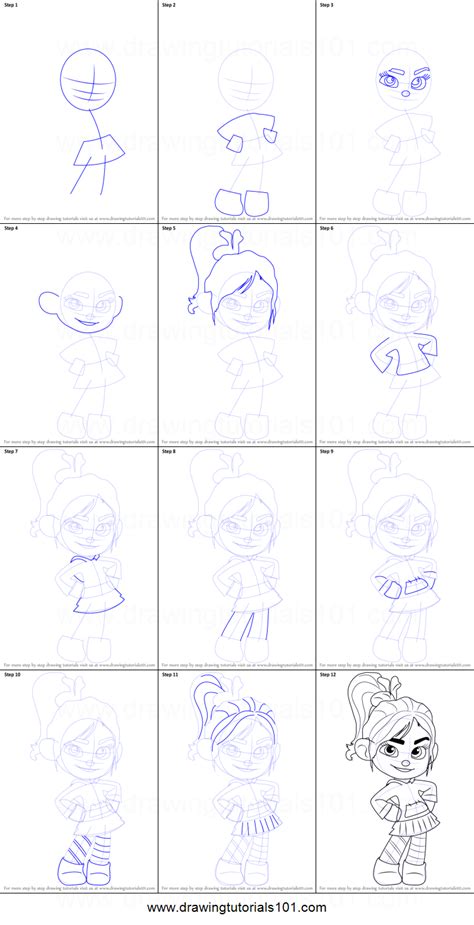 Hope you cuties love my new and i think improved vanellope drawing from 3 years ago! How to Draw Vanellope von Schweetz from Wreck-It Ralph ...