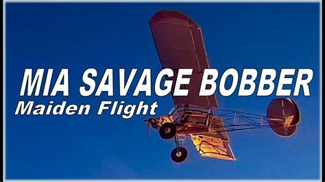 Mia Piper Lite Savage Bobber Rc Ultralight Maiden Flight 2022 Youtube