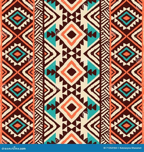Ethnic Ornament Seamless Navajo Pattern Stock Vector Illustration Of