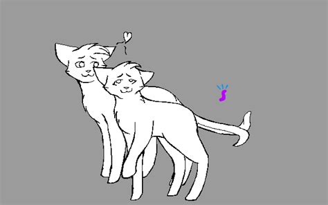 Line art bilder sind zur zeit absolut im trend: Cat Couple Lineart. by Sia-Kitty on DeviantArt