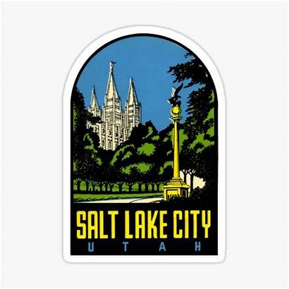 Salt Lake Redbubble Utah Decal Sticker Travel