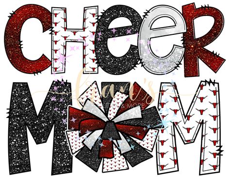Cheer Mom Marshall Maverick Dtf Frans Glitter And More